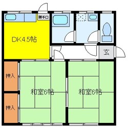 上條貸家Ｇの物件間取画像